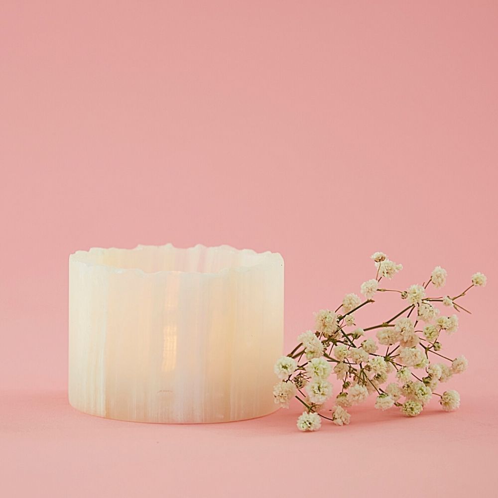 Natural Onyx Stone Cup Tealight Holder