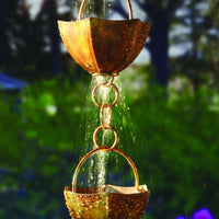 Iron Cups Rain Chain 7ft