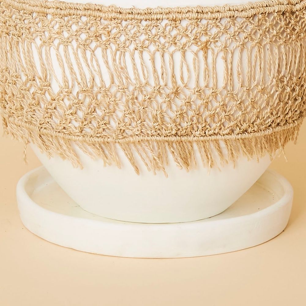 Large Macrame Wrap Terracotta Pot
