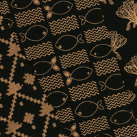 Black Gold Wrapping Paper Set of 4