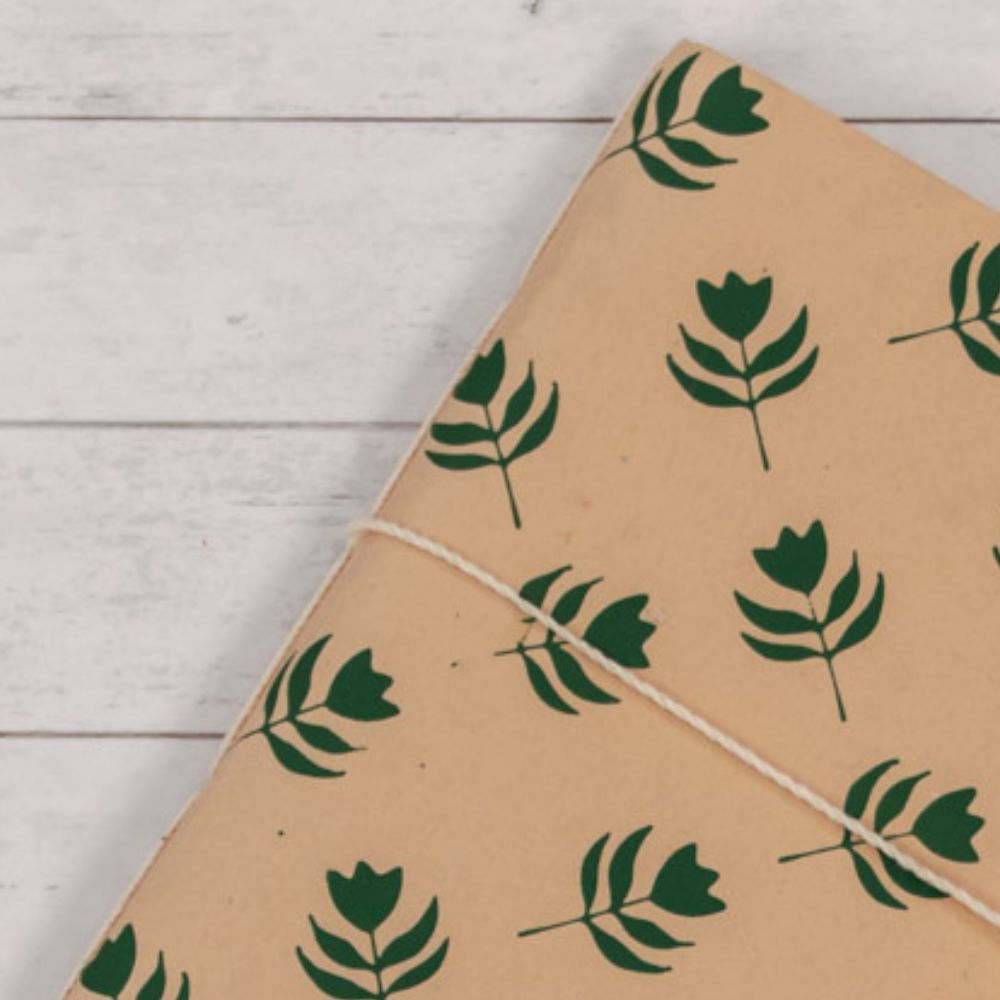 Green Flowers Journal Note Book