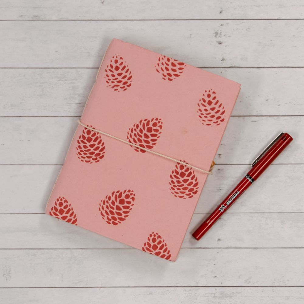 Red Pinecone Journal Note Book