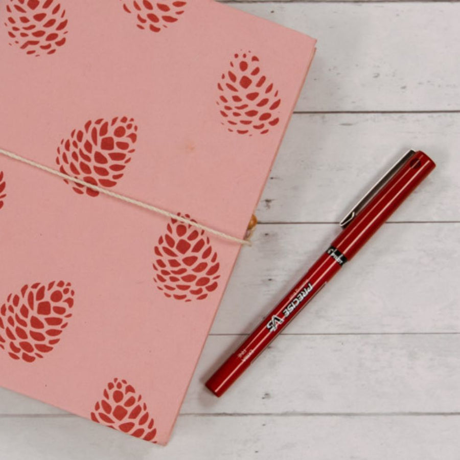 Red Pinecone Journal Note Book