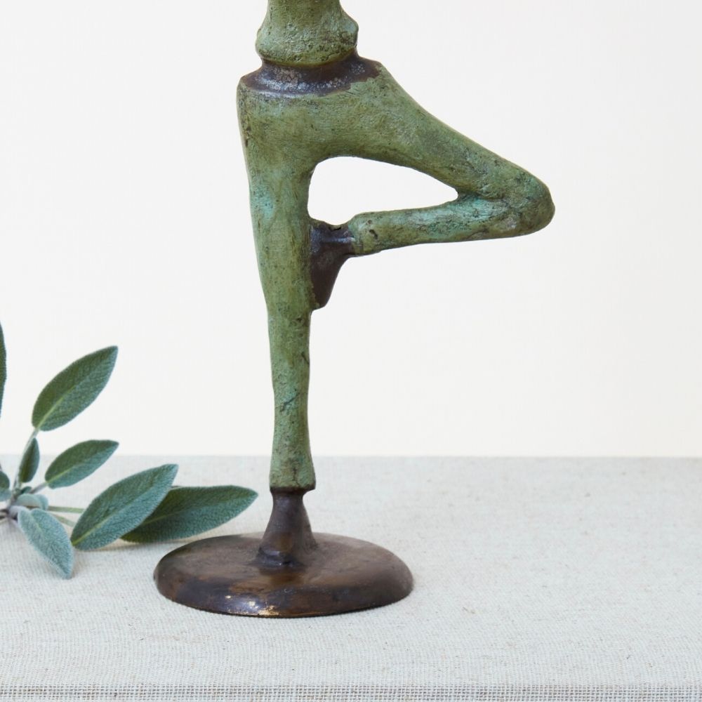 Bronze Tree Yoga Suryanamaskar Figurine