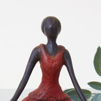 Bronze Lotus Yoga Figurine