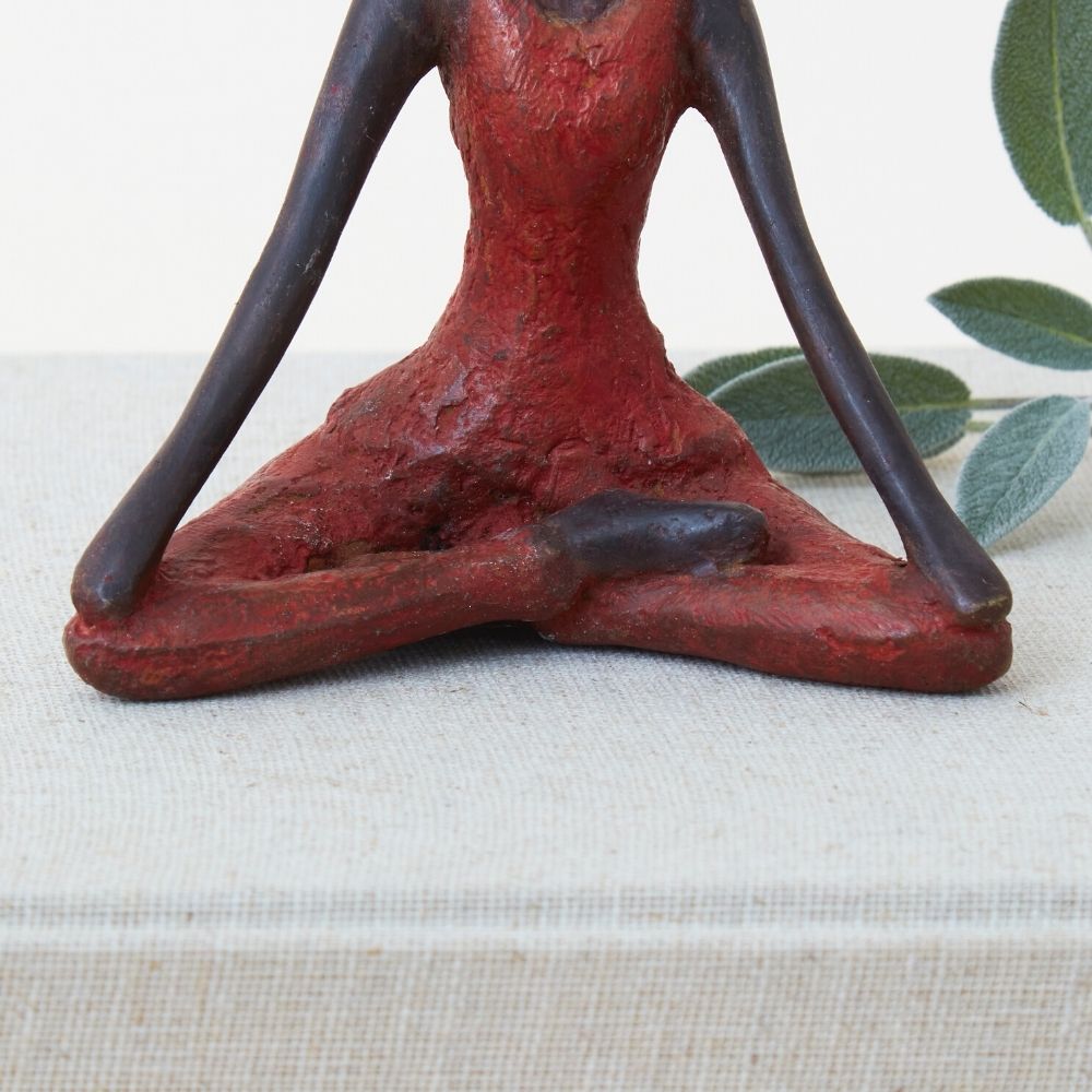 Bronze Lotus Yoga Figurine