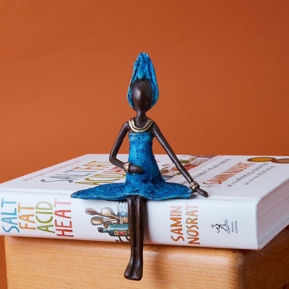Bronze Pregnant Woman Figurine