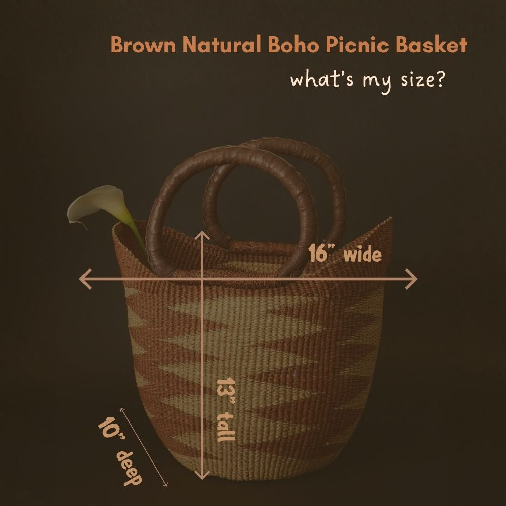 Boho Picnic Basket, Market Tote, Beach Basket, Harvesting, Foraging, Reusable Grocery Bag, Kitchen & Dining Storage, Countertop Fruits Holder, Decorative Wicker Basket, Woven,