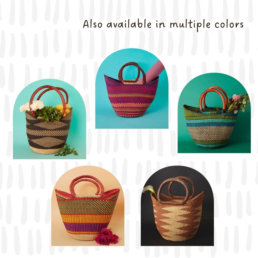 Boho Picnic Basket, Market Tote, Beach Basket, Harvesting, Foraging, Reusable Grocery Bag, Kitchen & Dining Storage, Countertop Fruits Holder, Decorative Wicker Basket, Woven,