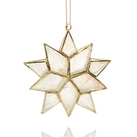 Gold Capiz Shell Star Ornament