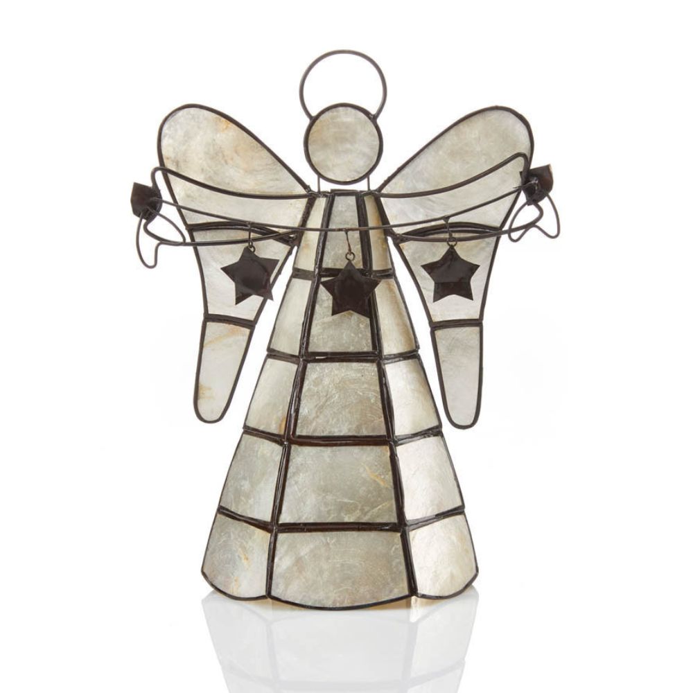 Capiz Shell Angel Tree Topper