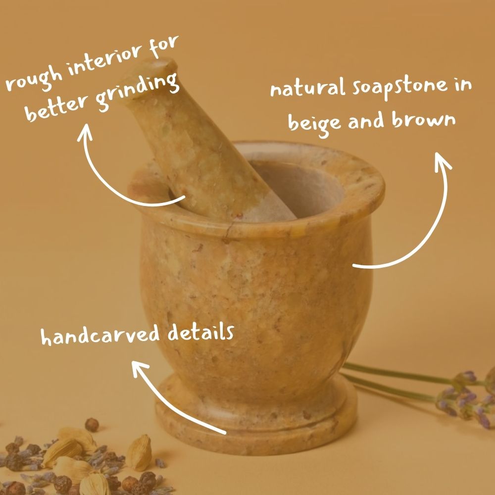 Gorara Stone Mortar Pestle Set