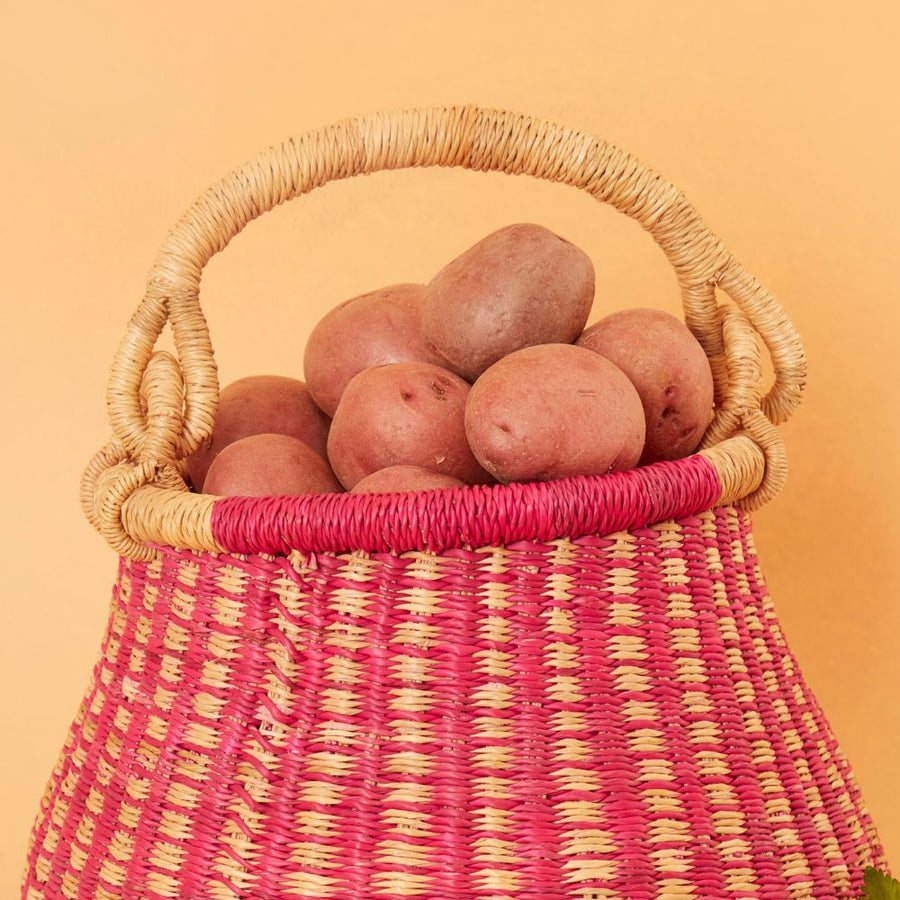 Small Pink Pot Basket