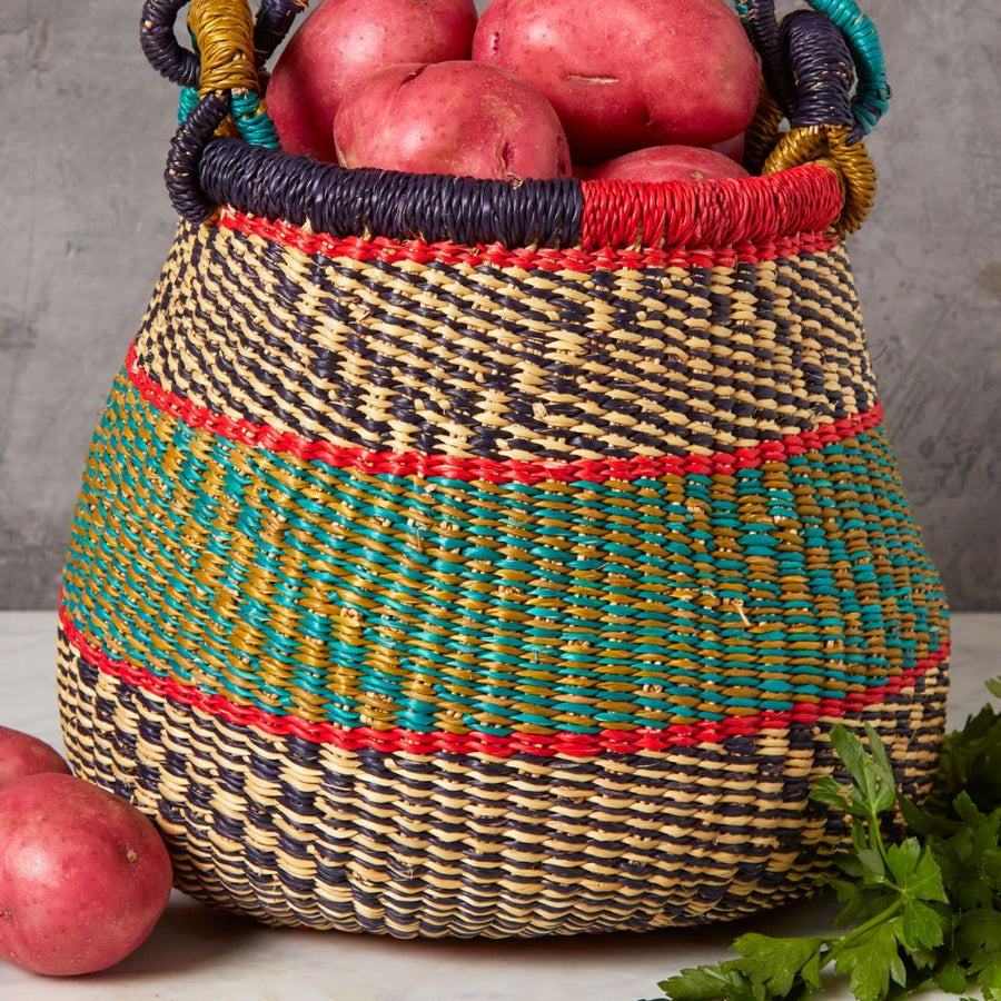 Small Dark Green Pot Basket