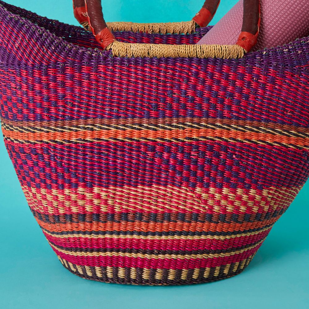 Pink Lavender Market Basket