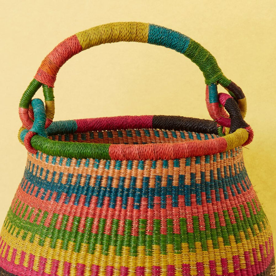 Black Colorful Pot Basket