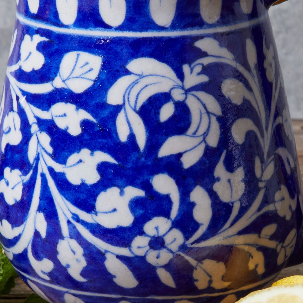 Jaipur Blue Pottery Ceramic Gravy Pitcher