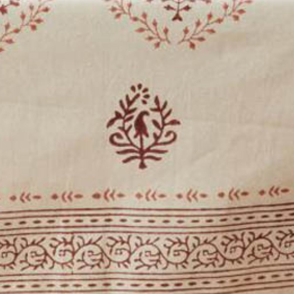 Henna Block Print 60 x 90 Rectangle  Tablecloth