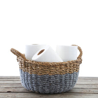 12" Small Rope Cotton Wide Planter Shelf Basket