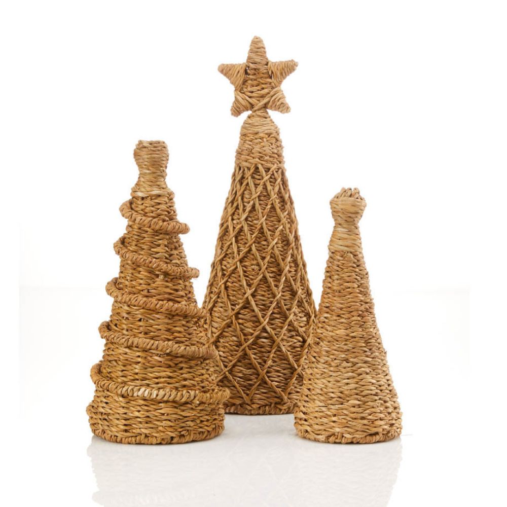 Tall Rope Christmas Tree Set of 3 – Artisan Variety