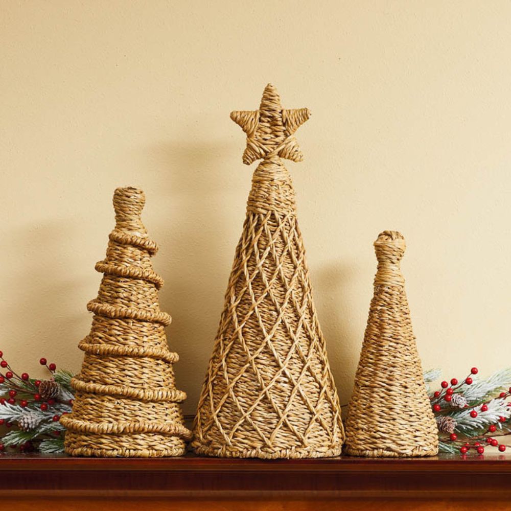 Tall Rope Christmas Tree Set of 3 – Artisan Variety
