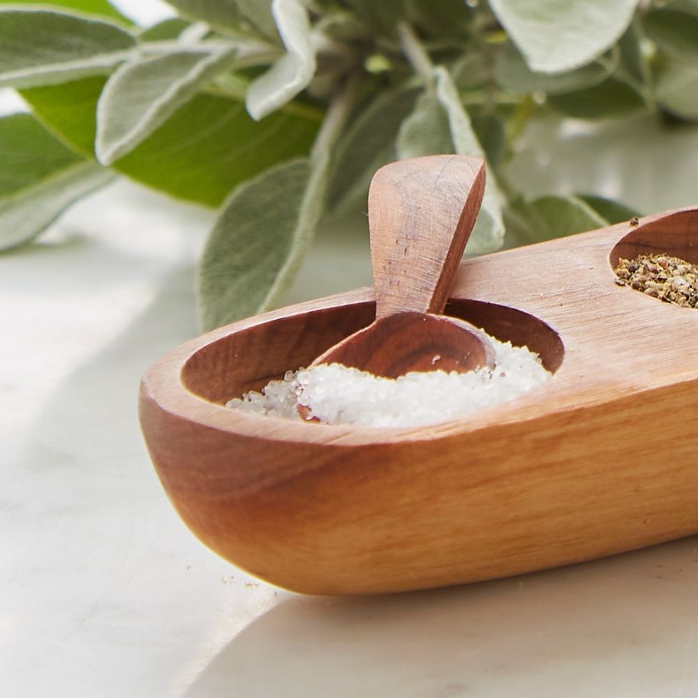 Mini Wood Spice Tray Set