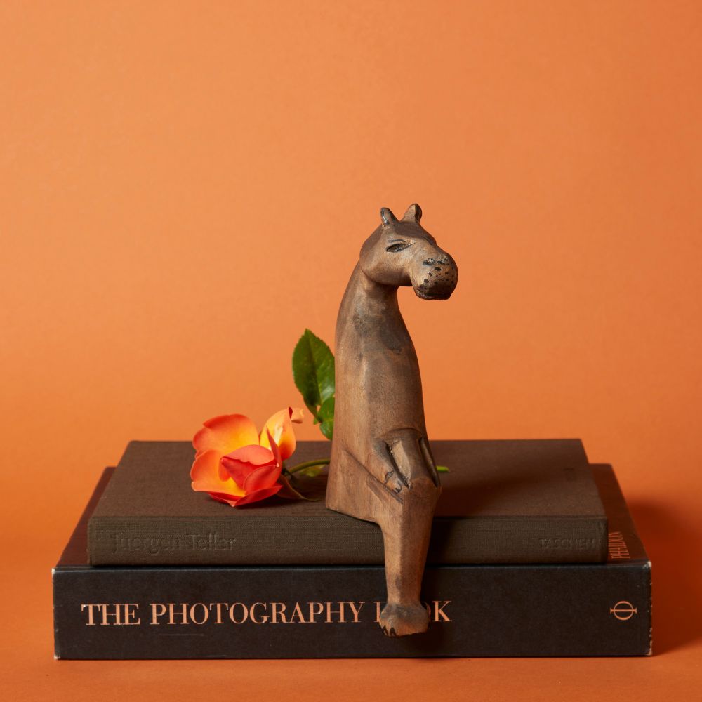 Small Wooden Safari Animal Figurines, 8" Tall