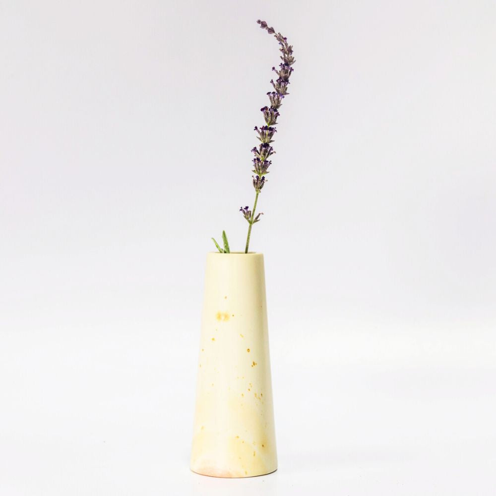 Kisii Stone White Bud Vase Succulent Pot Set of 3