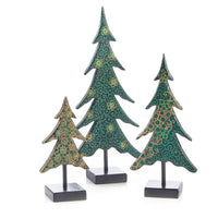 Batik Tabletop Holiday Trees Set