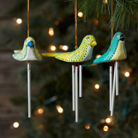 Batik Bird Chime Ornament Set