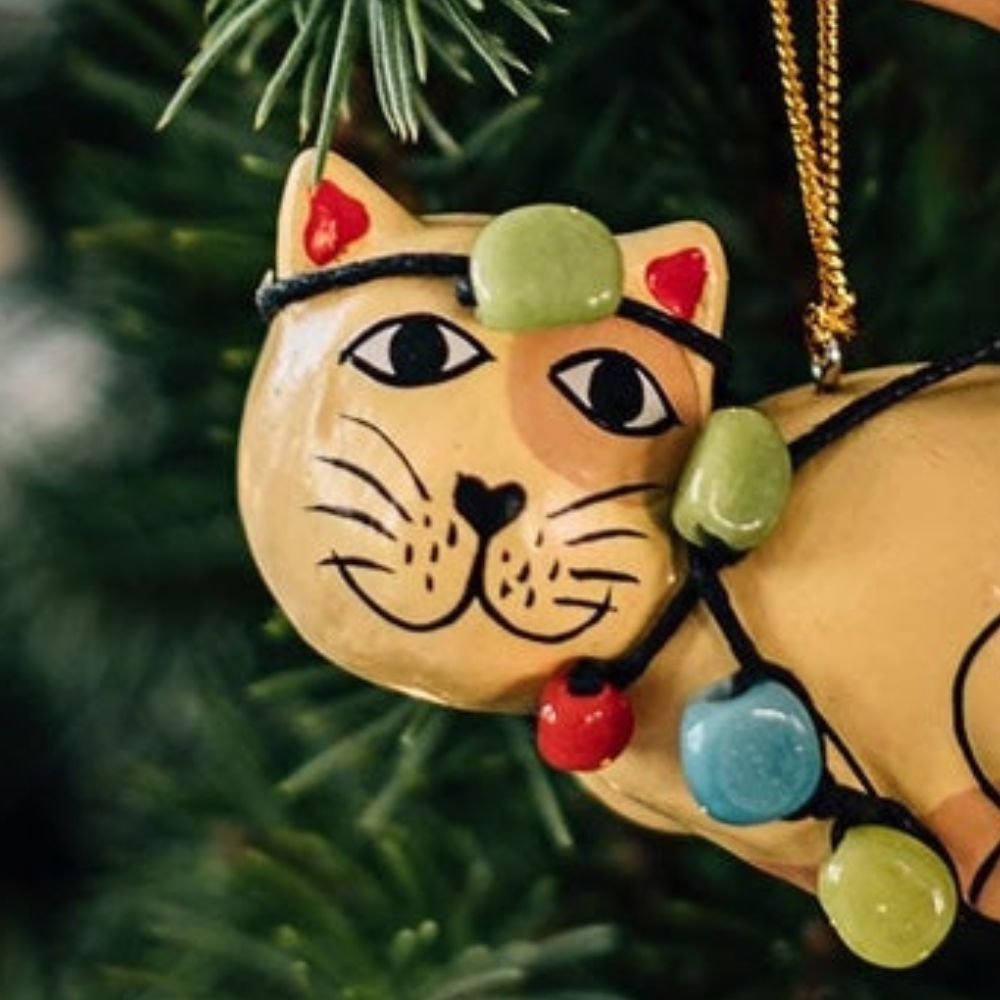 Tangled up Cat Ornament