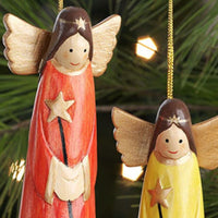 Colorful Angel Ornament Set