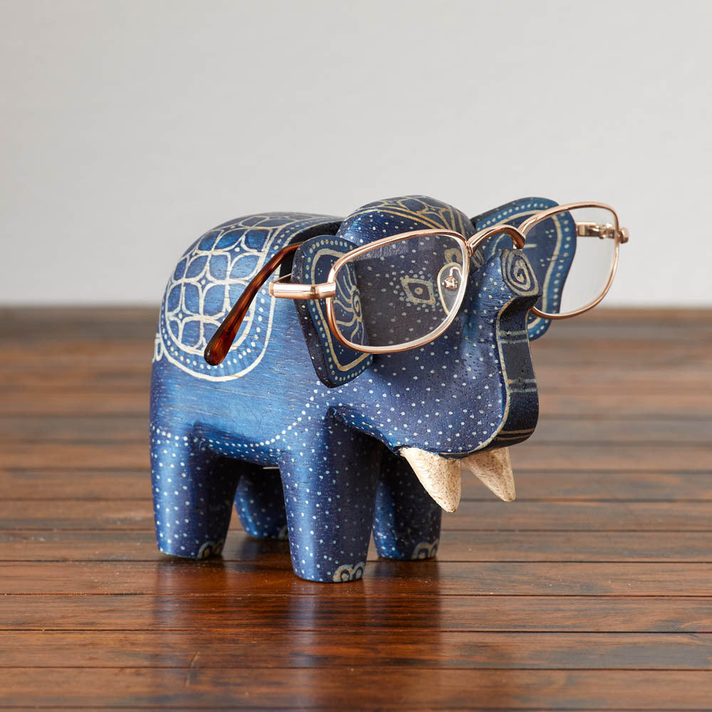 Batik Elephant Eyeglass Holder