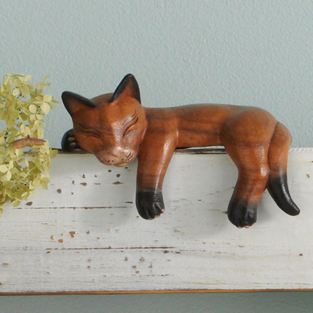 Brown Grey Shelf Cat Set