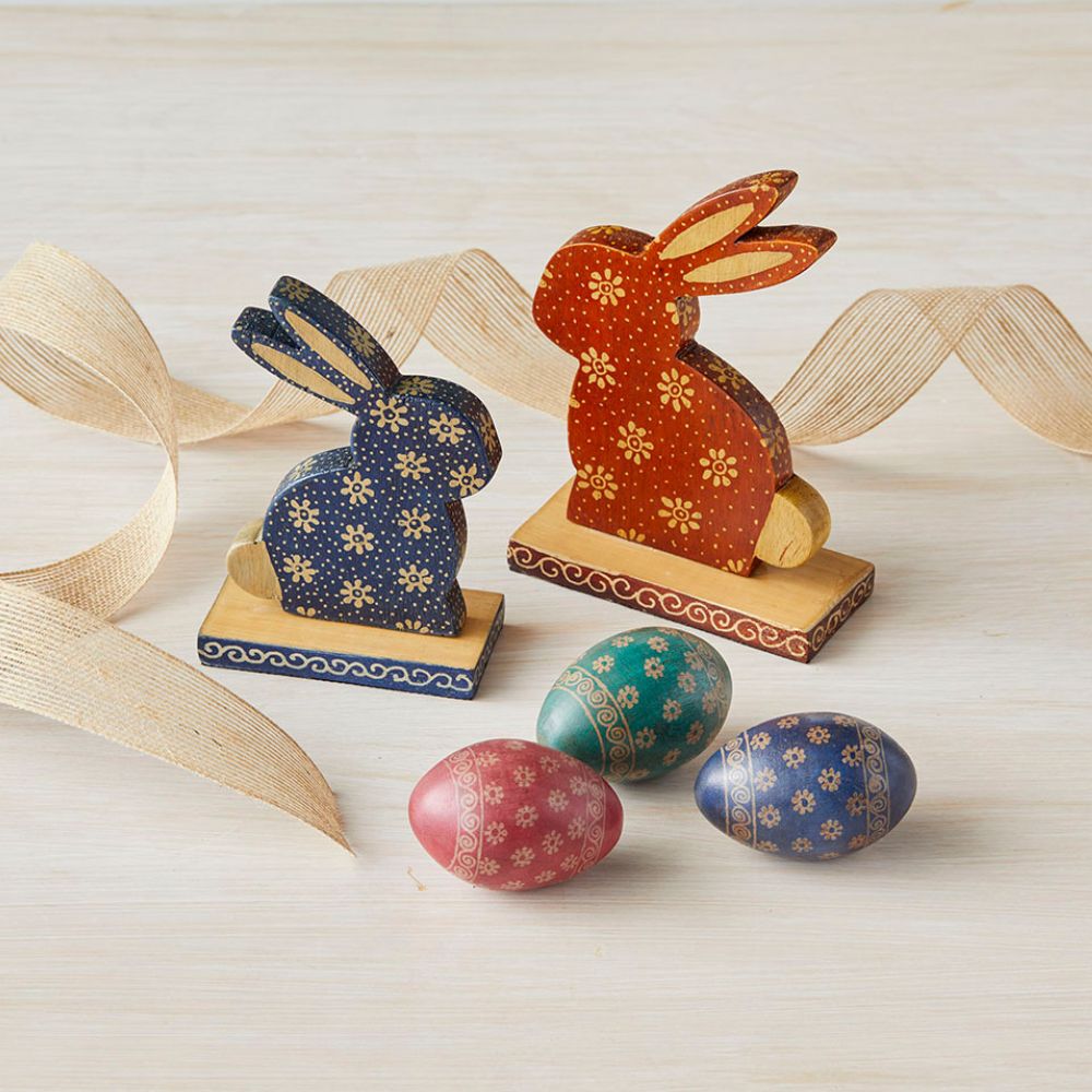 Batik Easter Bunnies Set