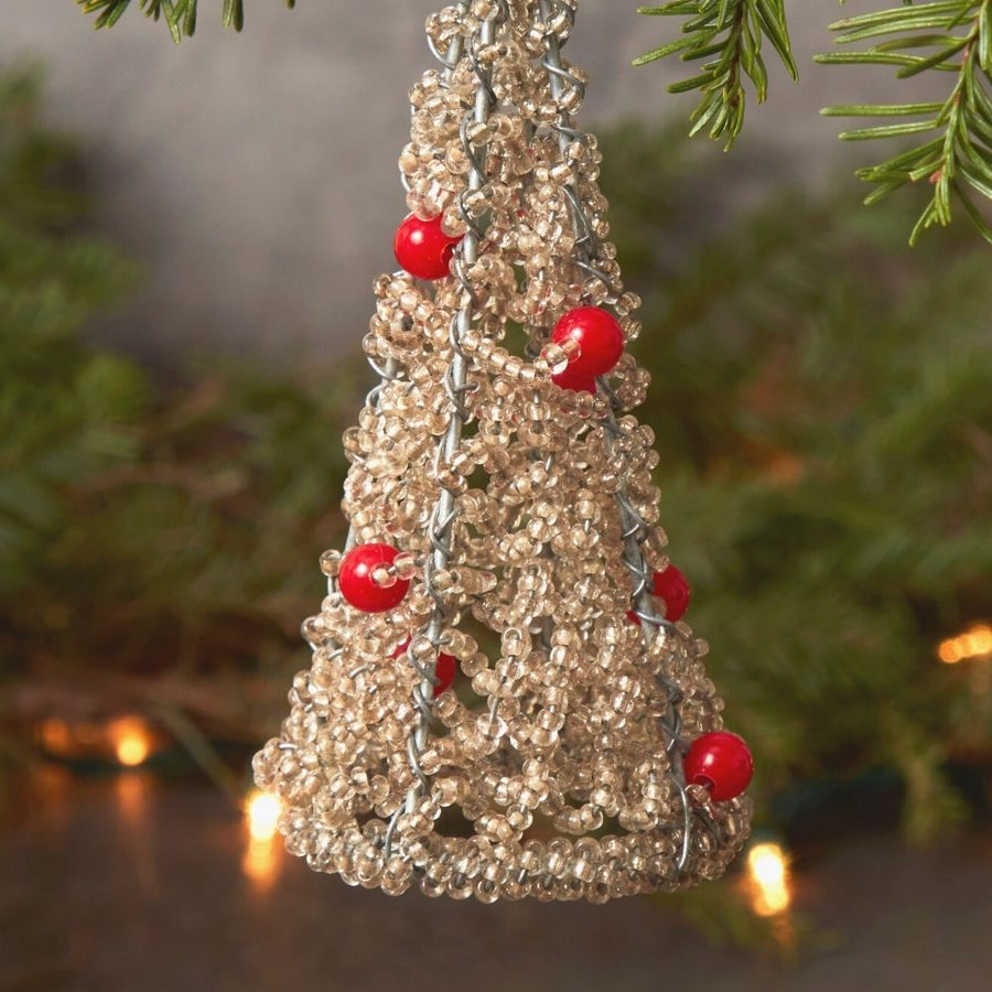 Maasai Beads Gold Decorative Tree Christmas Ornament – Artisan Variety