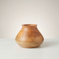 Wooden Pot Vases for Entry and Living