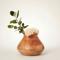 Wooden Pot Vases for Entry and Living