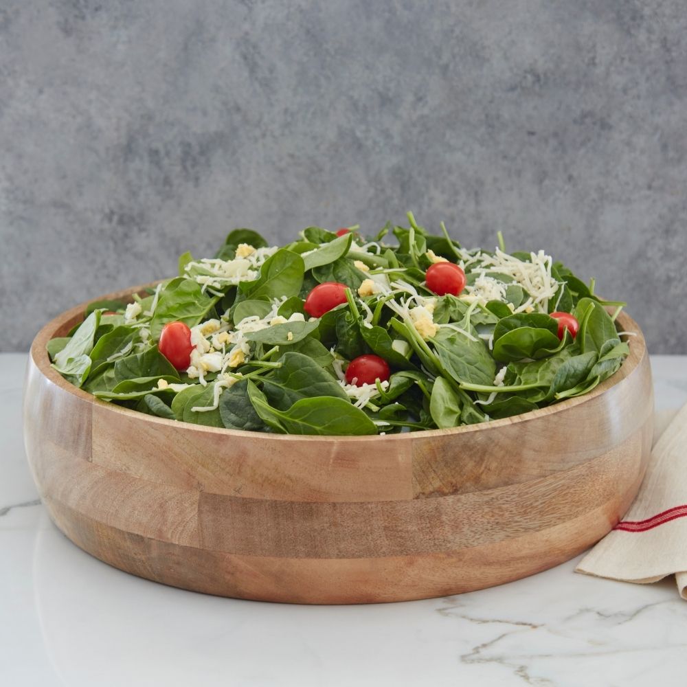 Wooden Salad Bowls for Serving Salads, Pasta or Fruit