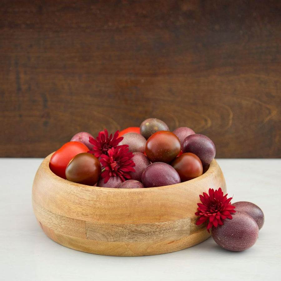 Wood Salad Bowls for Dinner, Party, Catering, Buffet, Wedding, Office, Restaurant, Serving, Mixing, Centerpiece, Fruits, Chips