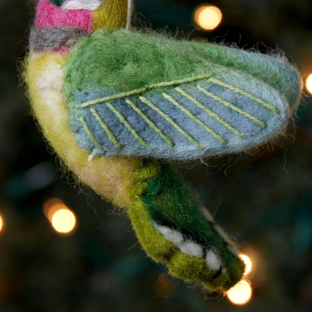 Felt Annas Hummingbird Ornament