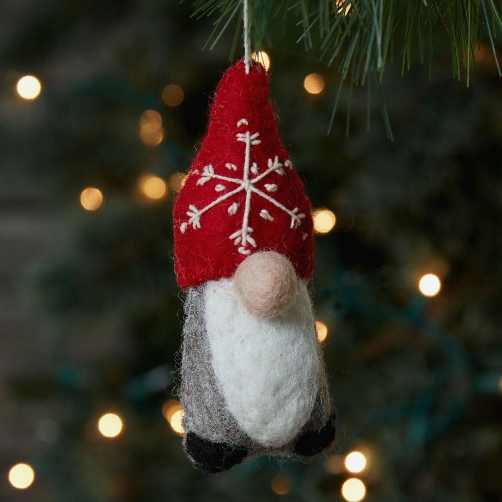 Felt Holiday Gnome Ornament