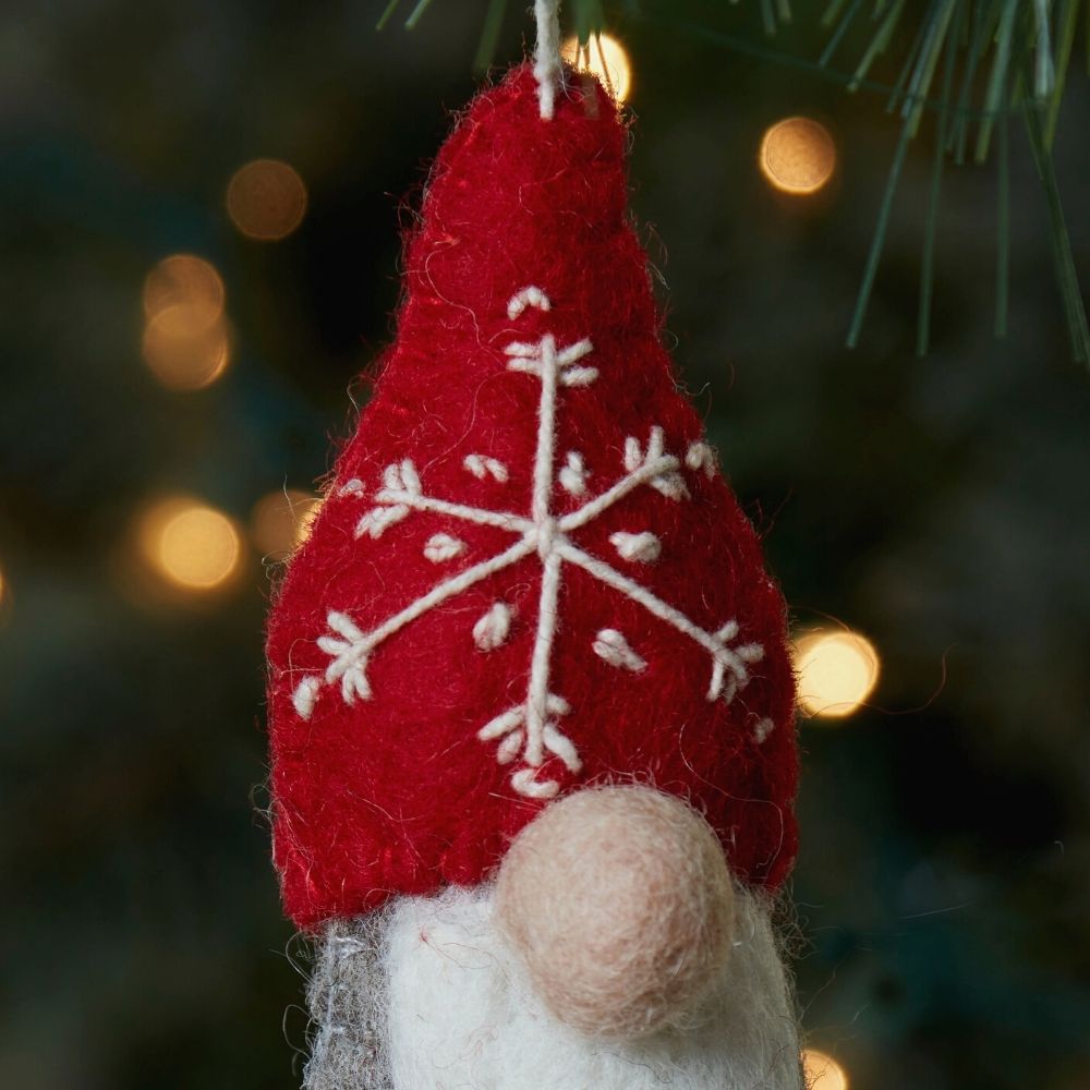 Felt Holiday Gnome Ornament