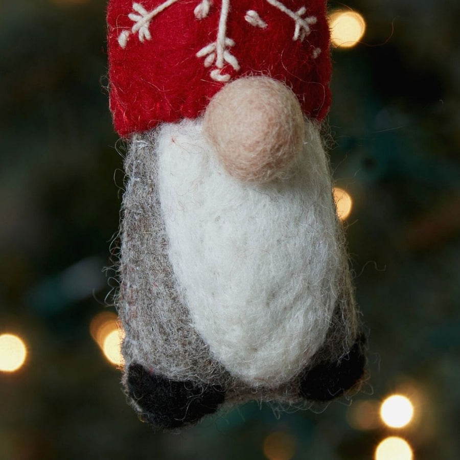 Felt Holiday Gnome Ornament