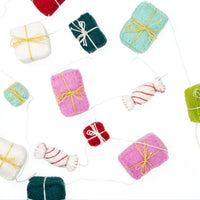 Colorful Holiday Felt Gifts Garland