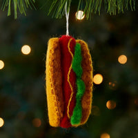 Felt Hot Dog Ornament