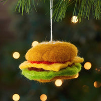 Felt Hamburger Ornament