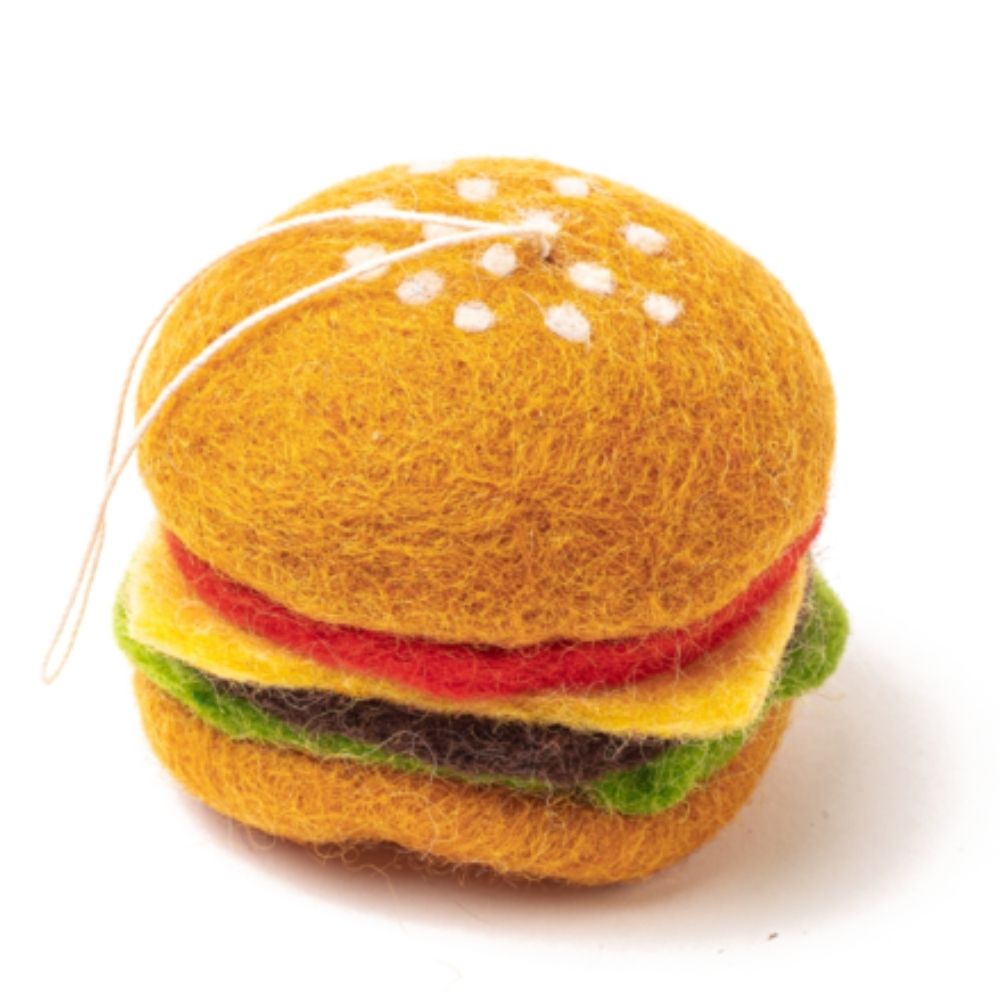 Felt Hamburger Ornament