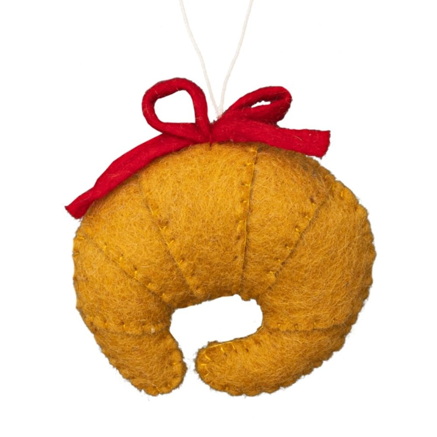 Felt Croissant Ornament