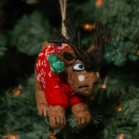 Felt Holiday Reindeer Ornament